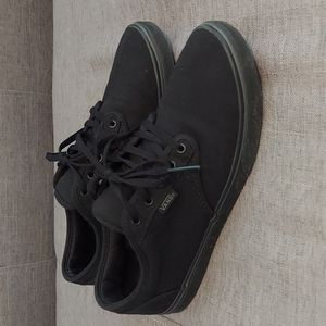 All Black Vans, Women's 8.5